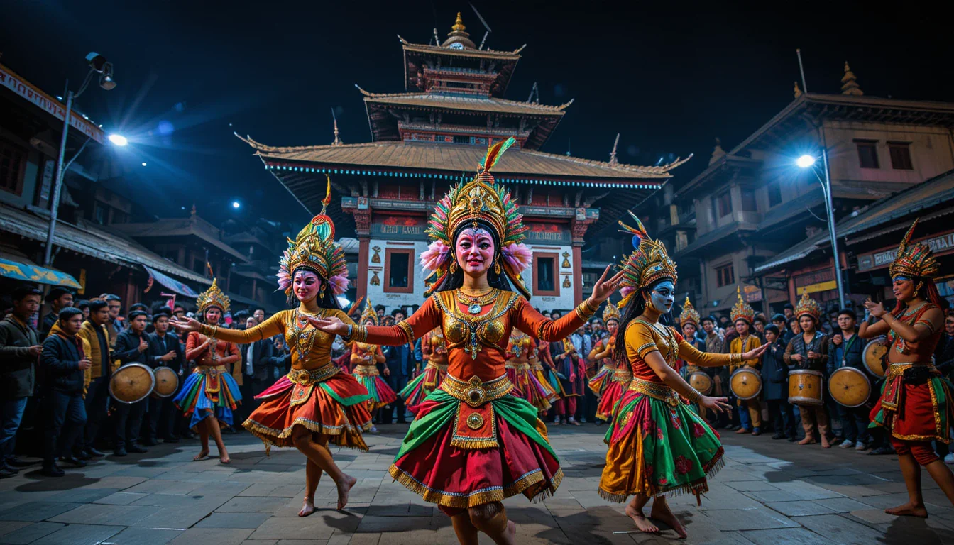 Indra Jatra vocal folk dance